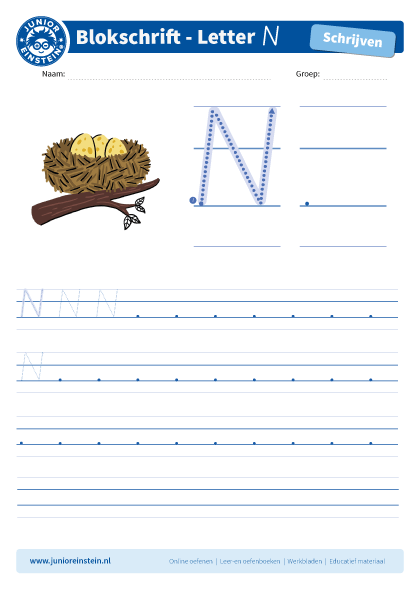Letter N